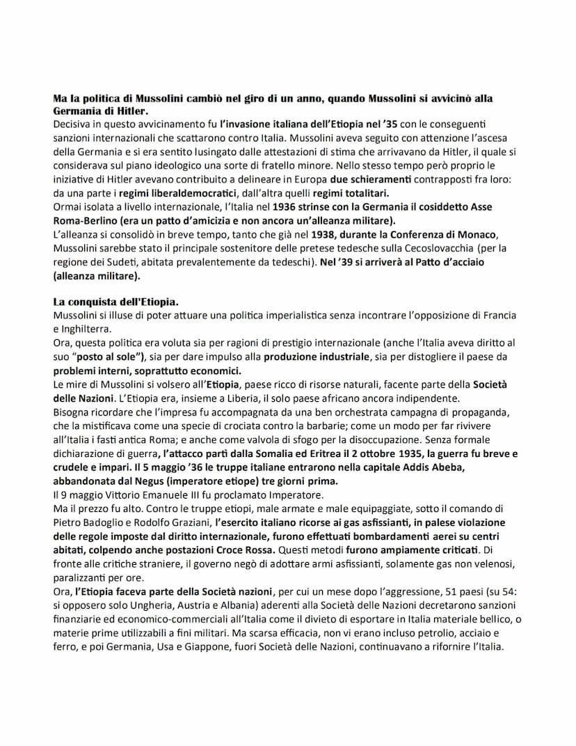 L'ITALIA FASCISTA
1) La transizione dallo Stato liberale allo Stato fascista.
Una fase transitoria.
Abbiamo detto che quando Mussolini fu pr