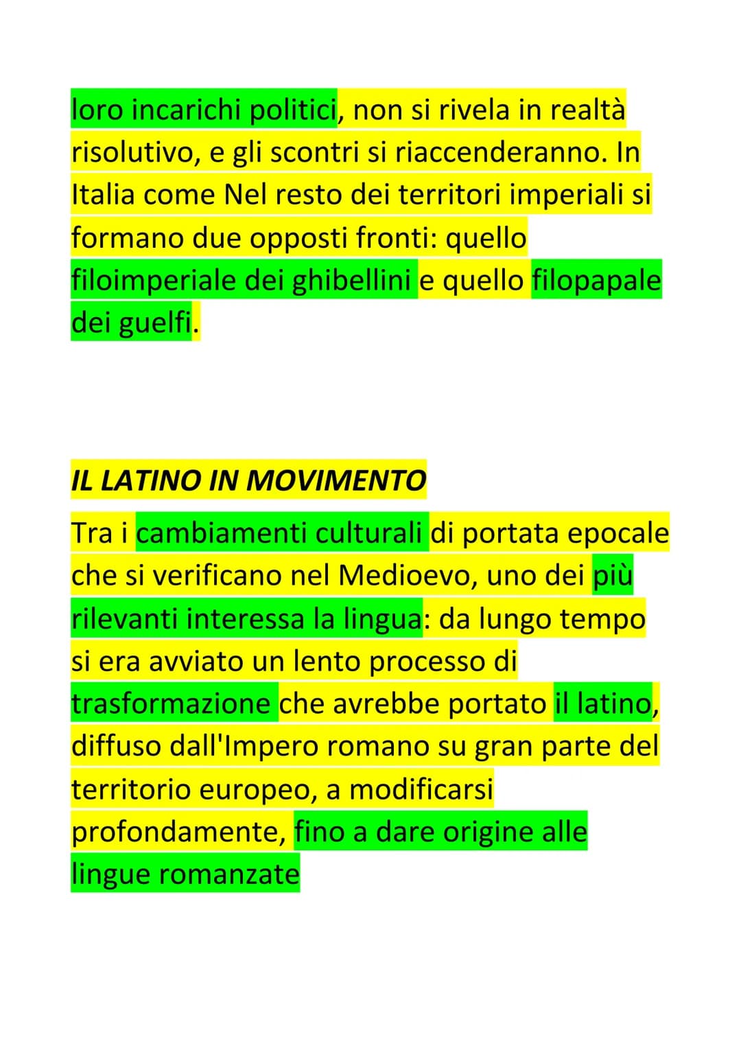 ALTO E BASSO MEDIOEVO
L'eta medievale si protrae per circa mille
anni.è un'epoca fortemente diversificata al
suo interno a seconda dei perio
