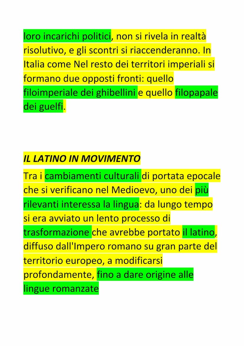 ALTO E BASSO MEDIOEVO
L'eta medievale si protrae per circa mille
anni.è un'epoca fortemente diversificata al
suo interno a seconda dei perio
