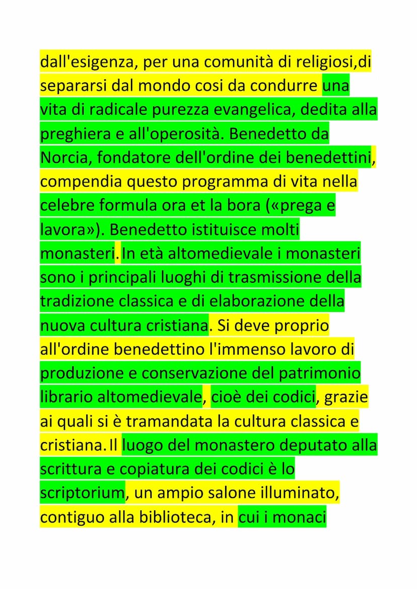 ALTO E BASSO MEDIOEVO
L'eta medievale si protrae per circa mille
anni.è un'epoca fortemente diversificata al
suo interno a seconda dei perio