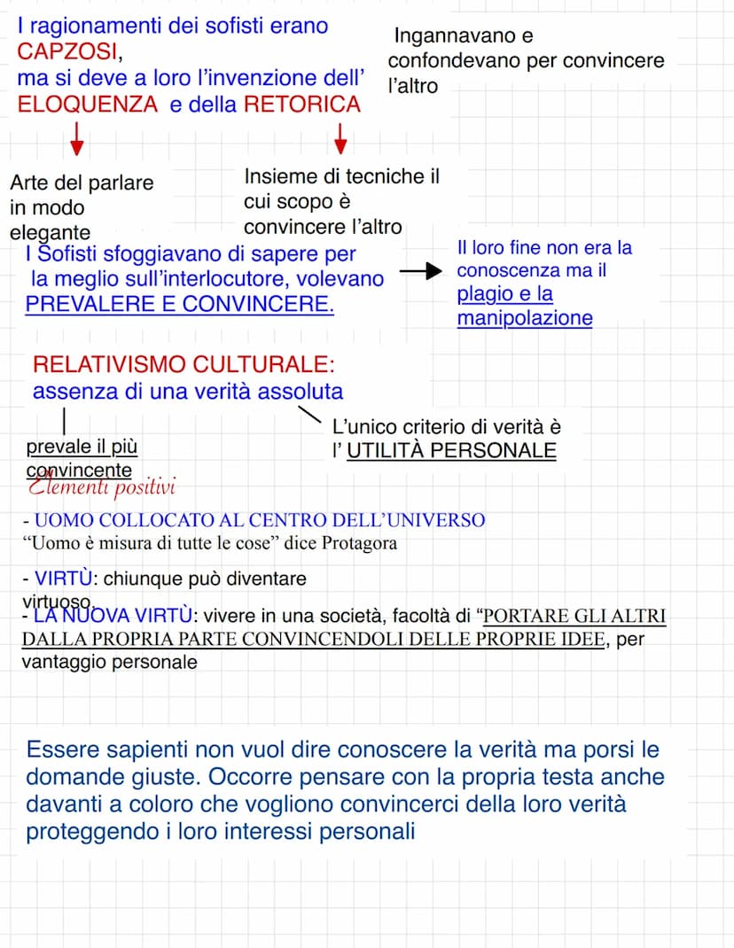 introduzione ai SOFISTI
Democrito fu in effetti
contemporaneo di
Socrate, ma rientra nei
presocratici.
LA SOFISTICA
SOFISTA: significa SAPIE