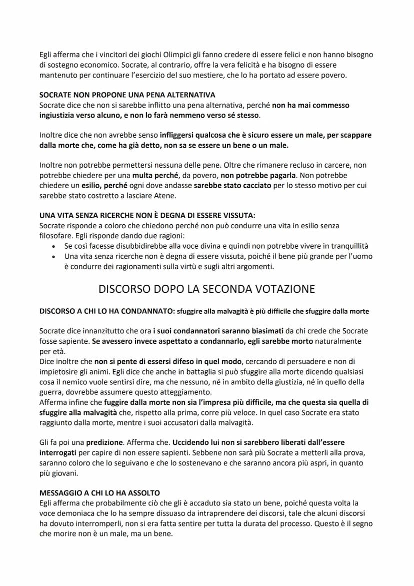 APOLOGIA DI SOCRATE
L'Apologia di Socrate è un'opera scritta da Platone, che narra della difesa di Socrate durante il
processo che lo si con