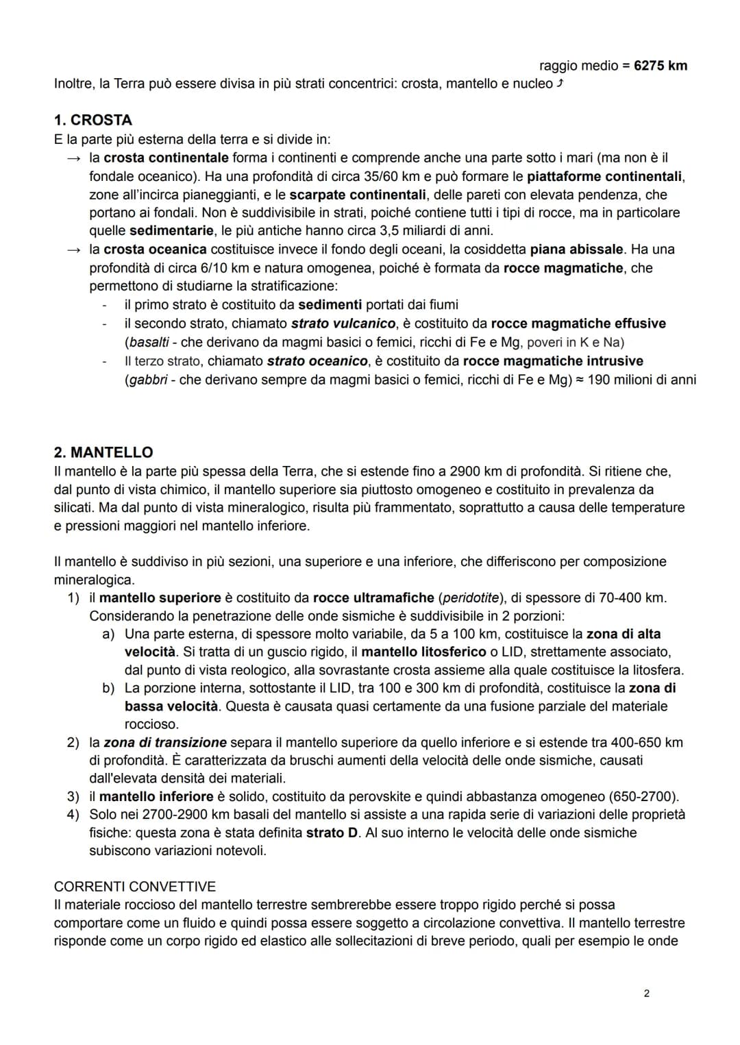 Struttura della Terra
Generalmente, i pianeti rocciosi hanno struttura di base simile tra loro, ma determinare la composizione
e le propriet