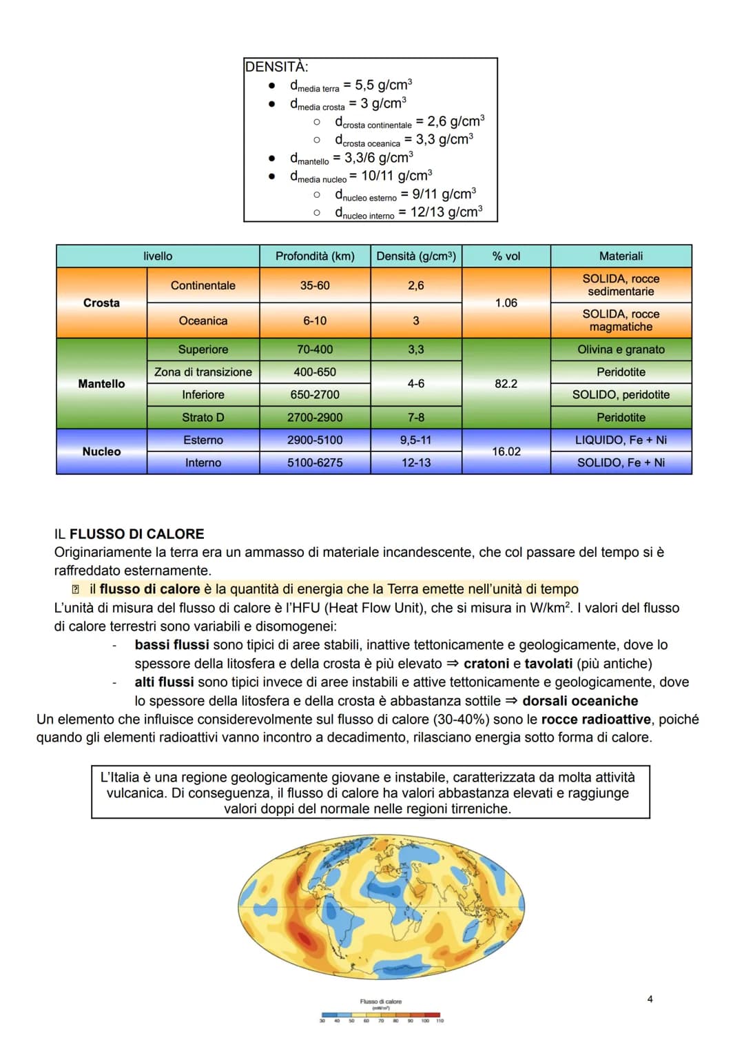 Struttura della Terra
Generalmente, i pianeti rocciosi hanno struttura di base simile tra loro, ma determinare la composizione
e le propriet