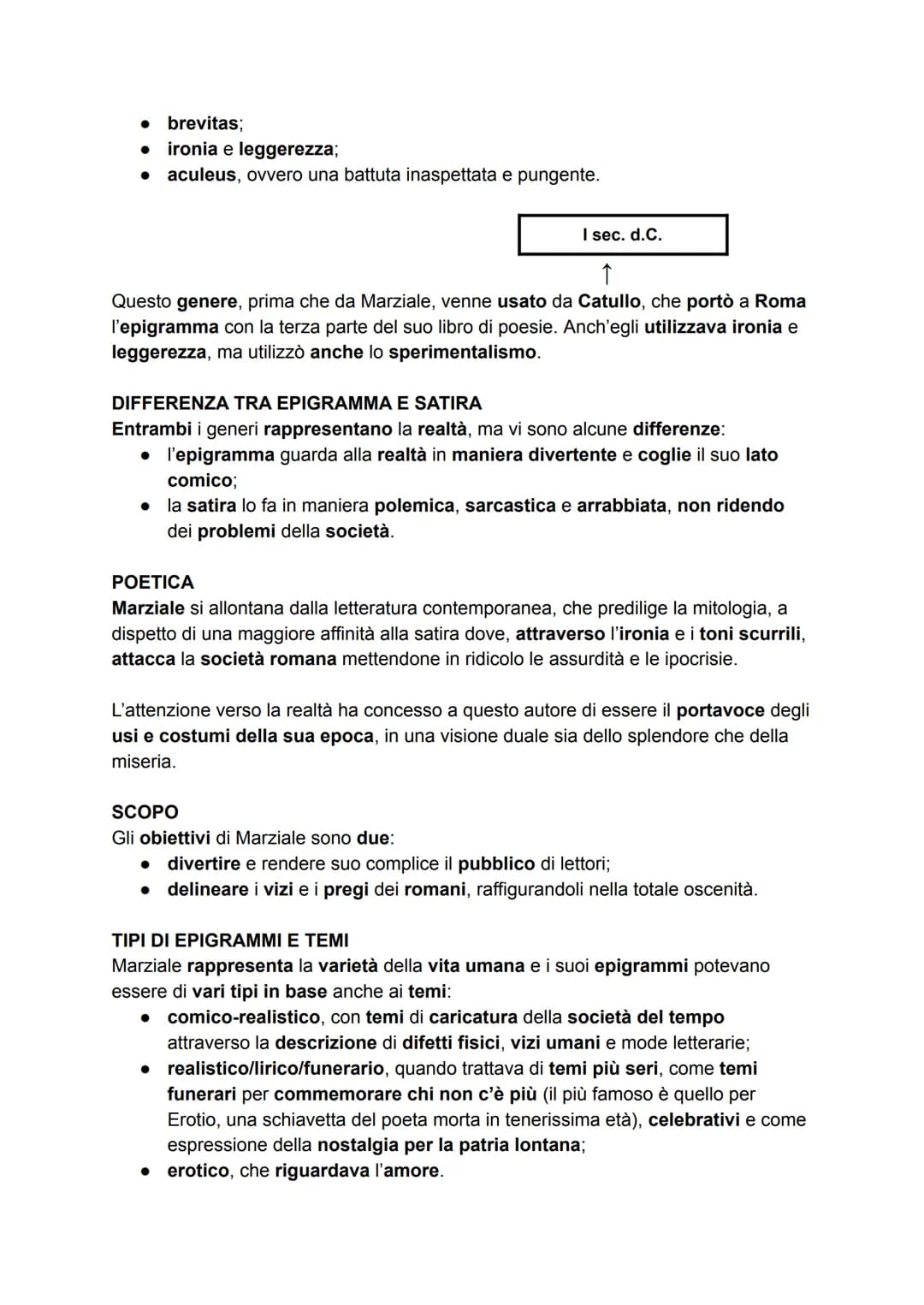 MARZIALE
VITA
I-II sec. d.C.
↑
● Marco Valerio Marziale è nato a Bilbilis, in Spagna, tra il 38 e il 40 d.C. tra
l'impero di Caligola e Trai