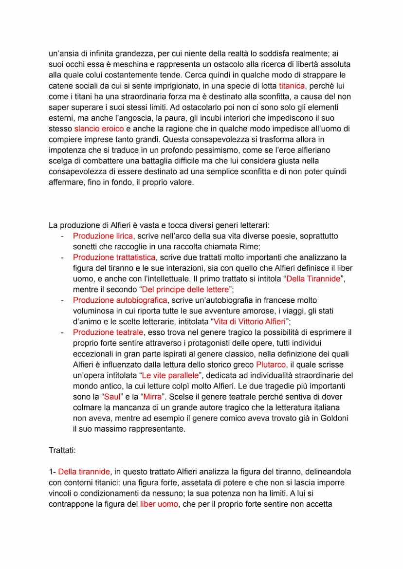 VITTORIO ALFIERI
Vittorio Alfieri fu un autore dalla personalità piuttosto eccentrica, particolare, che
nasce ad Asti nel 1749, in quello ch