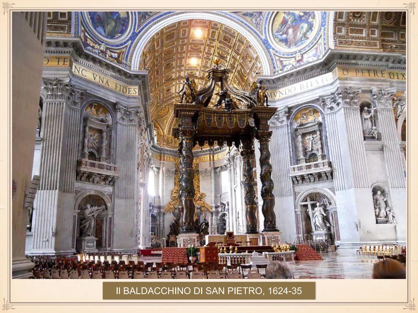 IL BAROCCO
Gian Lorenzo Bernini ●
●
●
Nasce a Napoli nel 1598 dallo scultore
fiorentino Pietro Bernini
Si trasferì a Roma con il padre nel 1