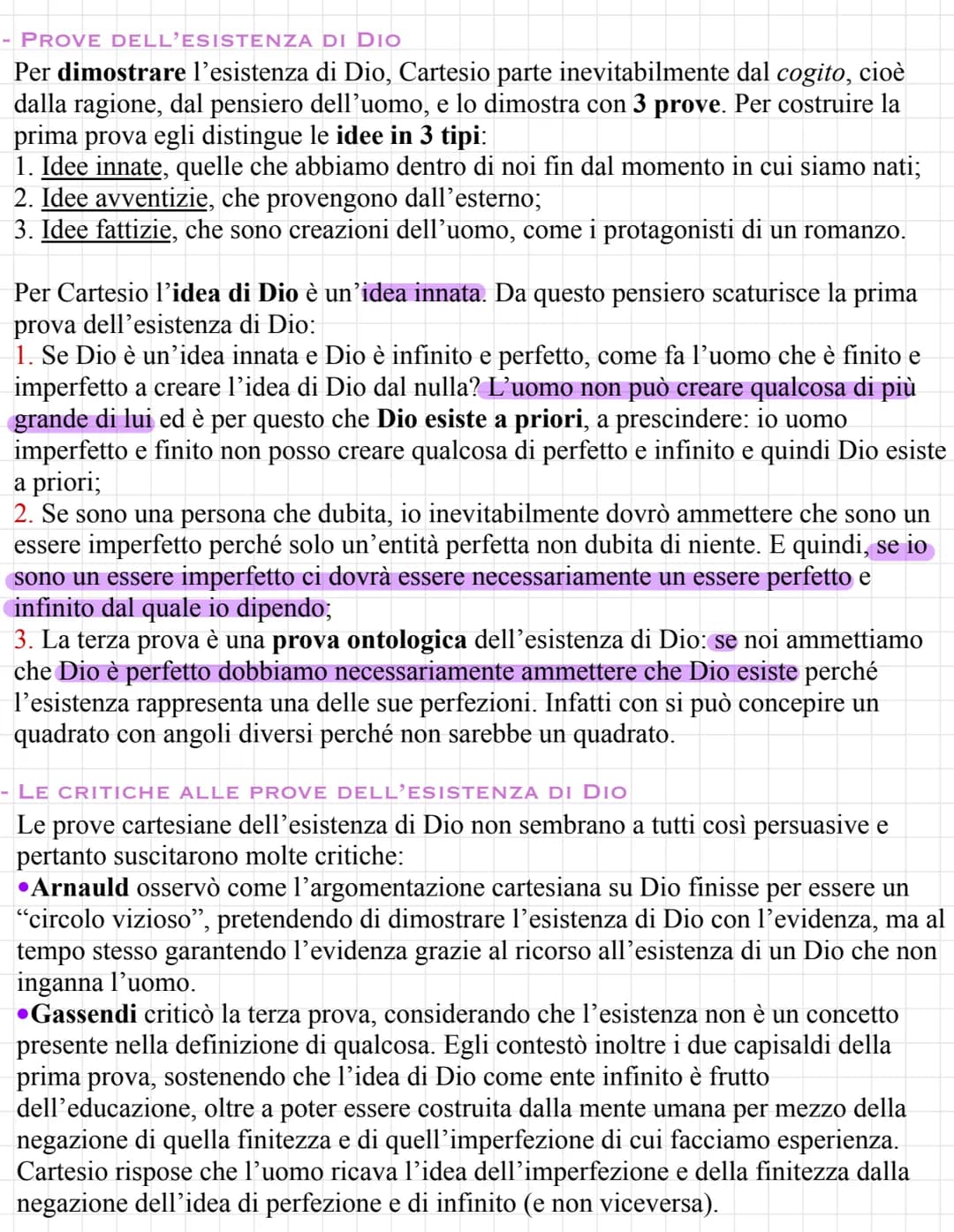 Cartesio
Appartiene alla filosofia del seicento e del settecento, periodo di grande fermento
dovuto appunto anche alla rivoluzione scientifi