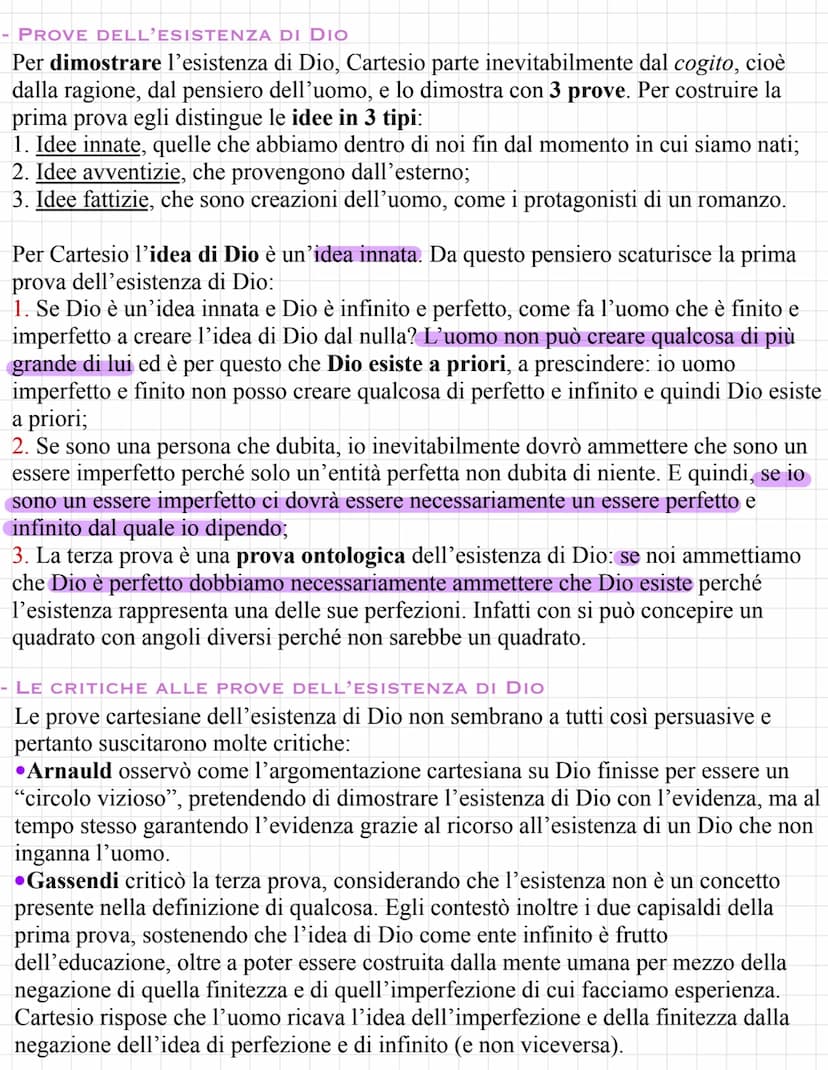 Cartesio
Appartiene alla filosofia del seicento e del settecento, periodo di grande fermento
dovuto appunto anche alla rivoluzione scientifi