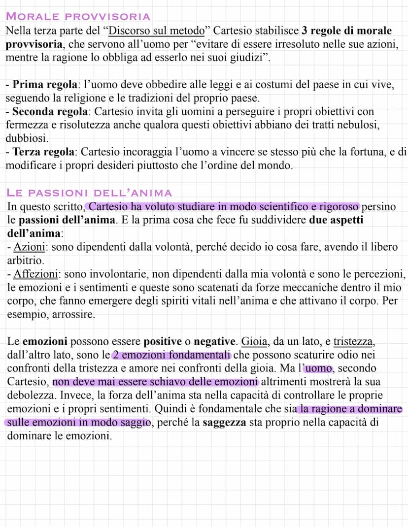Cartesio
Appartiene alla filosofia del seicento e del settecento, periodo di grande fermento
dovuto appunto anche alla rivoluzione scientifi