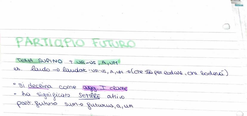 2
с
PARTICIPIO
0
aggettivo verbale
• HA TRE TEMPI : posente, perfetto, futuro.
PARTICIPIO PRESENTE
тема PRESENTE (+ vocale bemati -e-) +-ns,