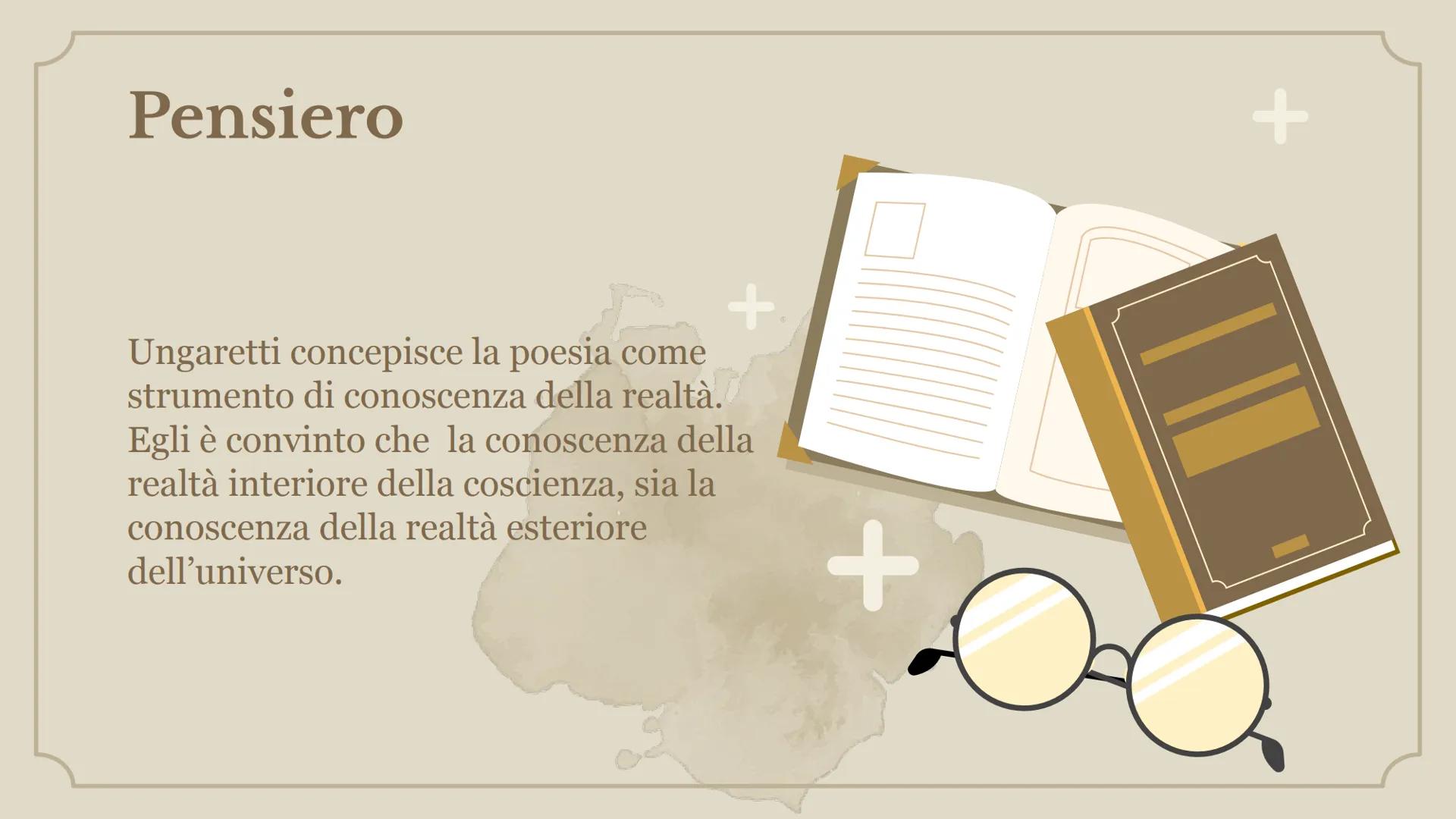 +
+
Letteratura:
vita, opere e
pensiero Autori
01. Giuseppe Ungaretti
02. Eugenio Montale
03. Umberto Saba
04. Salvatore Quasimodo 01
Giusep