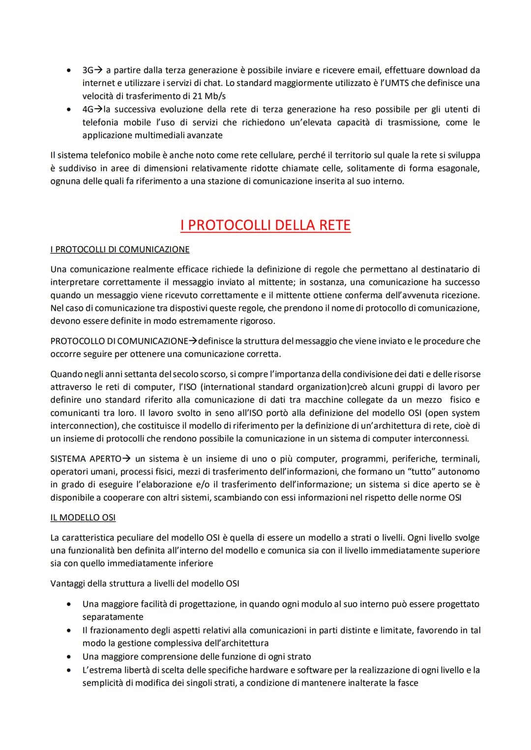 PRINCIPI DI COMUNICAZIONE TRA DISPOSITIVI
I componenti della comunicazione sono:
●
●
●
●
●
LA COMUNICAZIONE ATTRAVERSO LA RETE
●
Le modalità