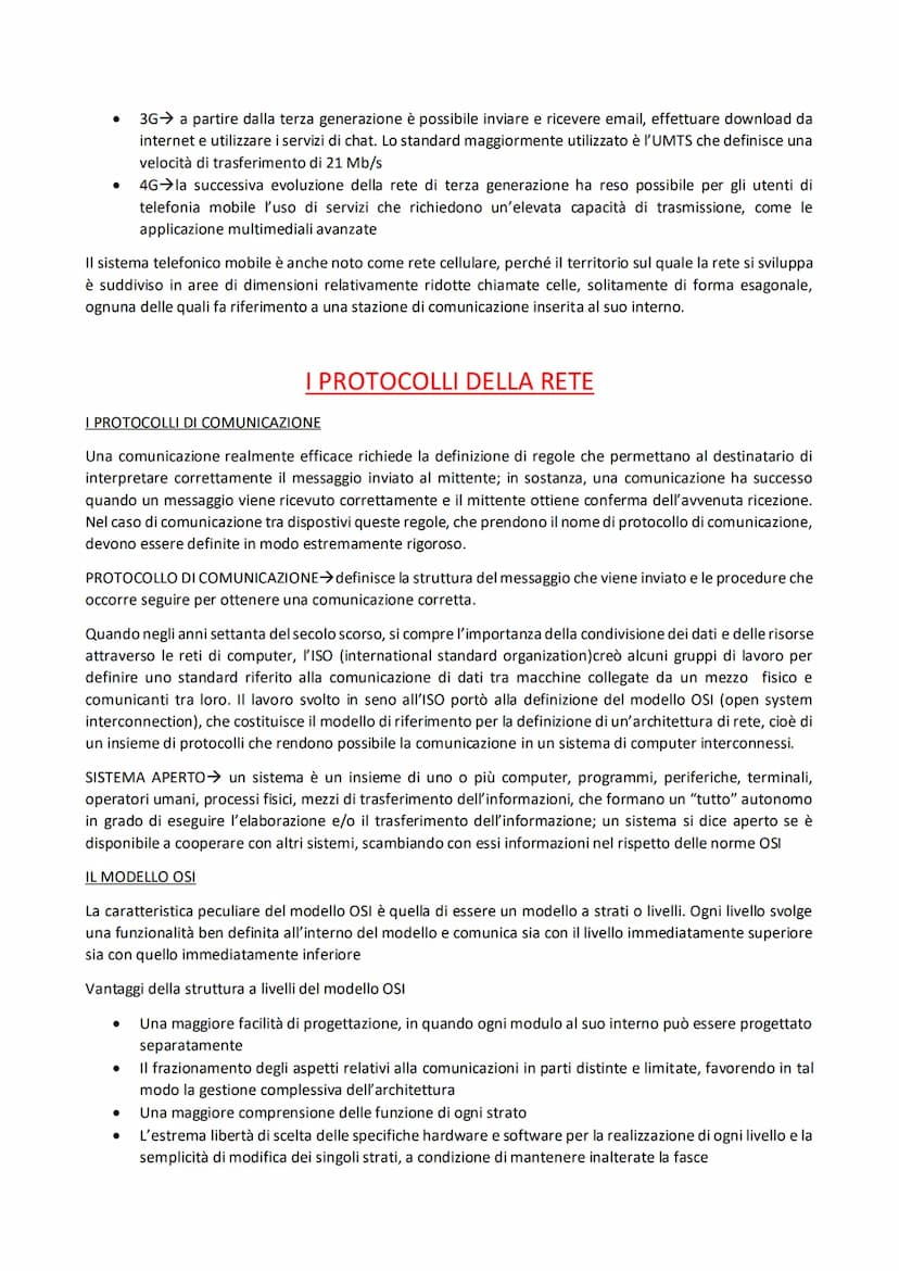 PRINCIPI DI COMUNICAZIONE TRA DISPOSITIVI
I componenti della comunicazione sono:
●
●
●
●
●
LA COMUNICAZIONE ATTRAVERSO LA RETE
●
Le modalità
