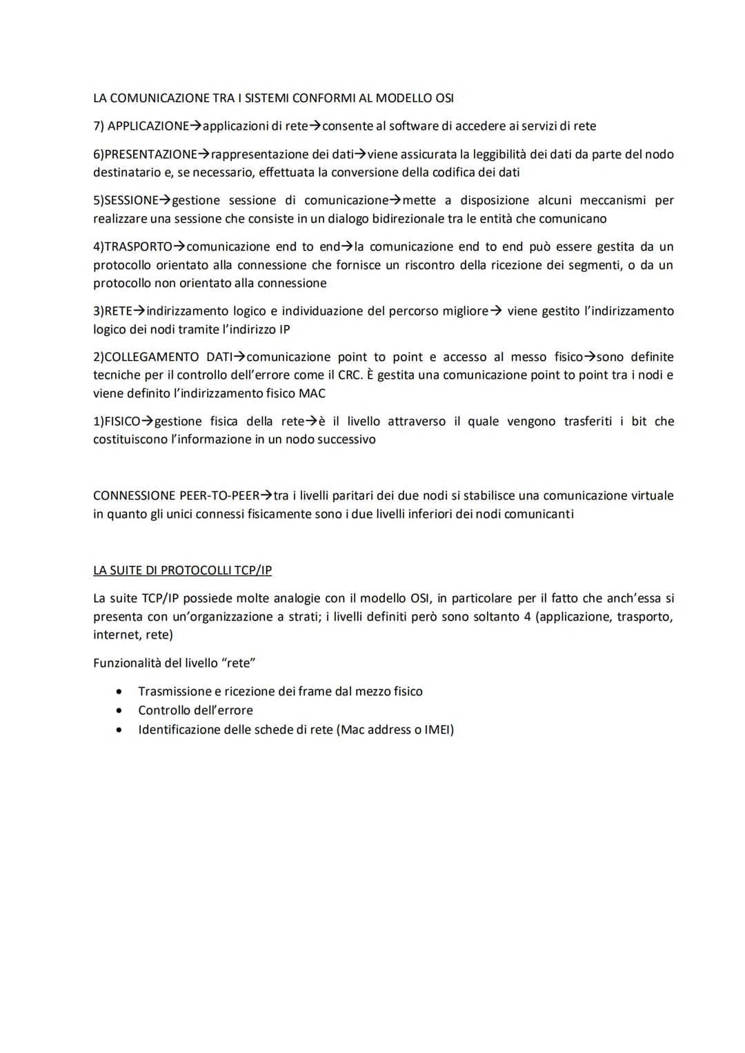 PRINCIPI DI COMUNICAZIONE TRA DISPOSITIVI
I componenti della comunicazione sono:
●
●
●
●
●
LA COMUNICAZIONE ATTRAVERSO LA RETE
●
Le modalità