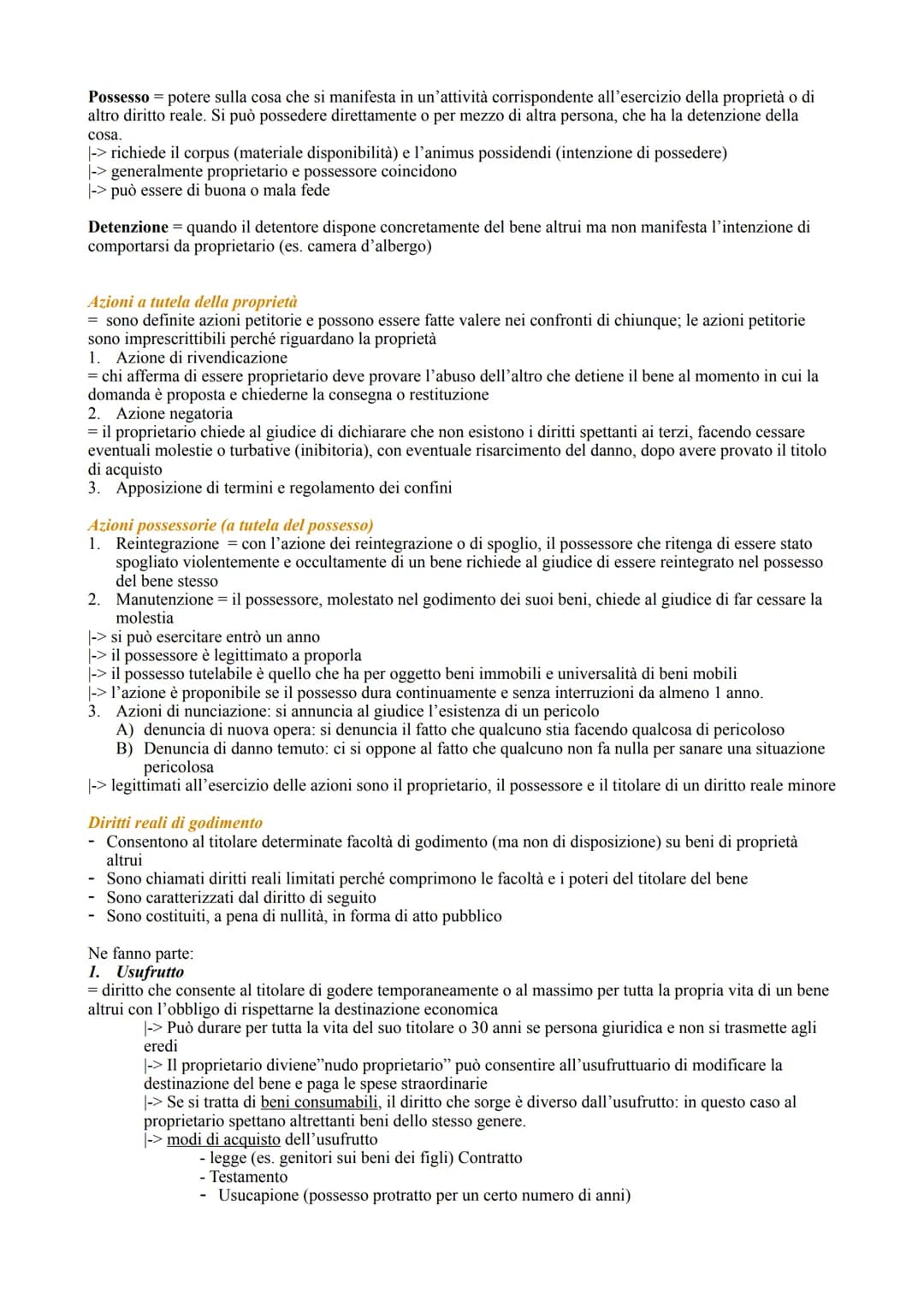 Caratteristiche
- patrimonialità: il diritto ha per oggetto cose di valore economico
Assolutezza: consente al titolare di pretendere che il 