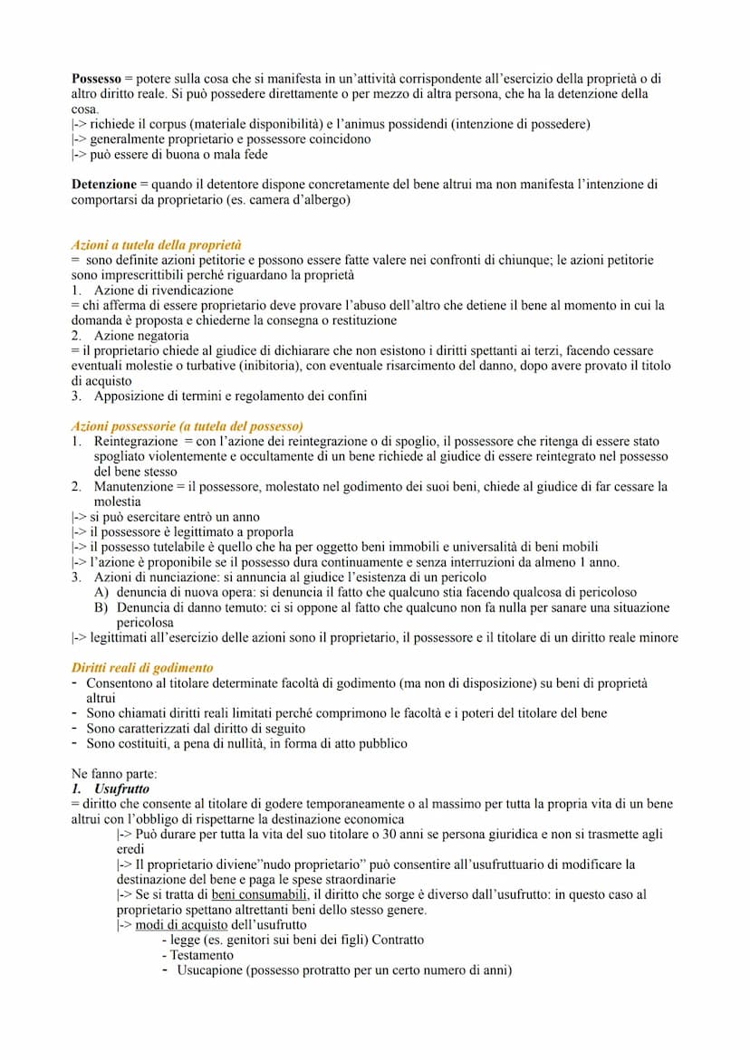 Caratteristiche
- patrimonialità: il diritto ha per oggetto cose di valore economico
Assolutezza: consente al titolare di pretendere che il 
