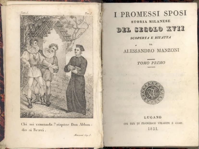  ALESSANDRO MANZONI
1785-1873
Figlio di Giulia Beccaria (figlia di Cesare Beccaria e sposa di Pietro
Manzoni) e probabilmente di Giovanni Ve