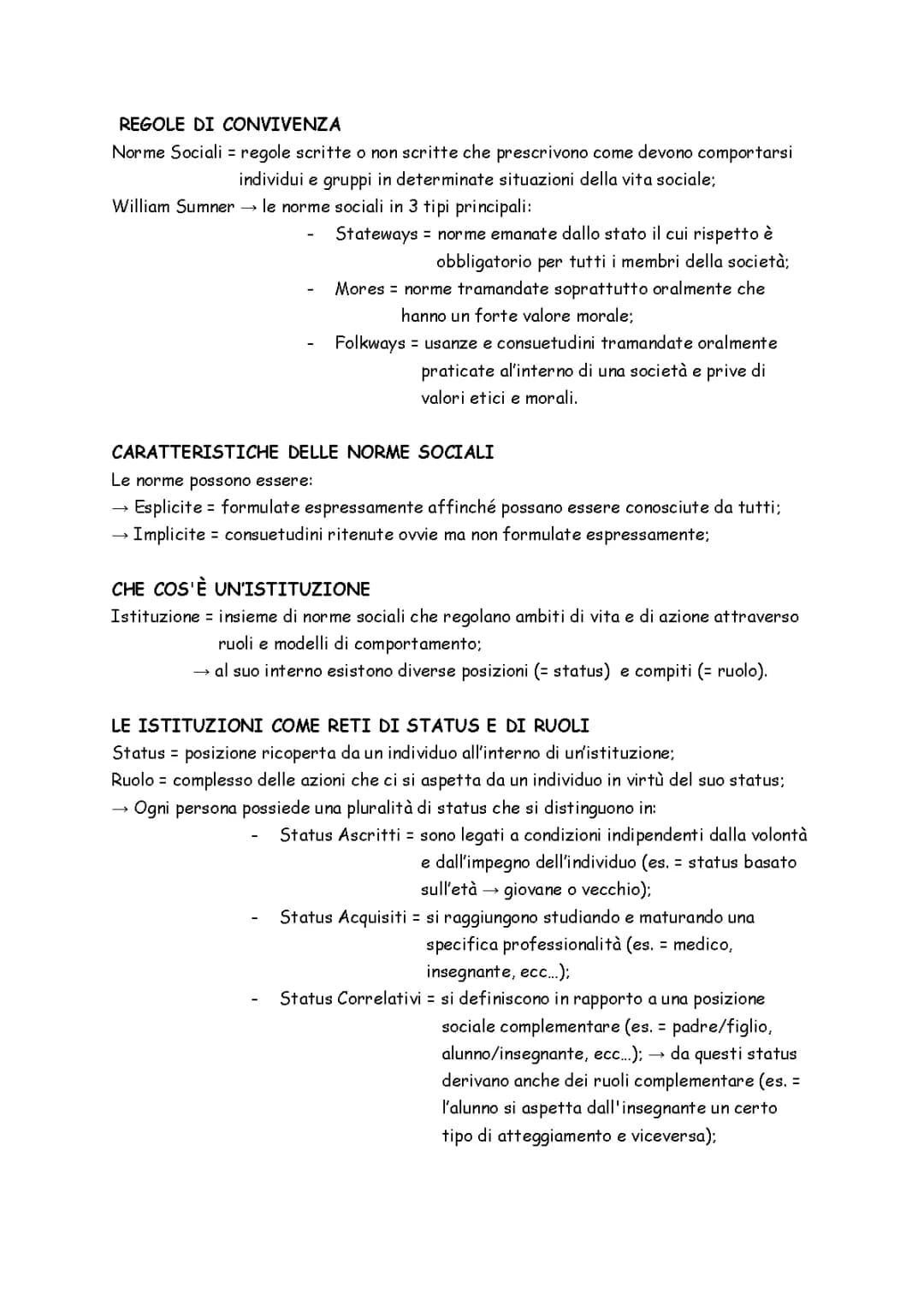 Norme, Istituzioni e Devianza