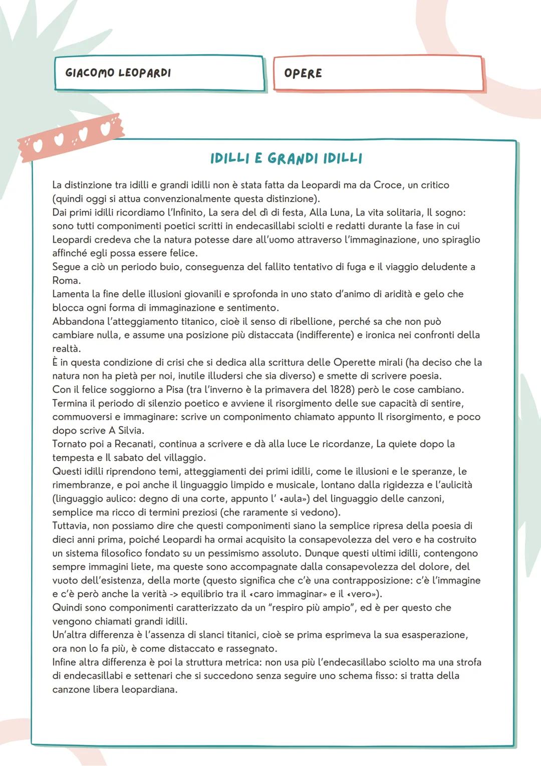 LETTERE= un epistolario in cui Leopardi scrive
soprattutto al fratello e alla sorella
un epistolario in cui scrive a Pietro Giordani
Pensier