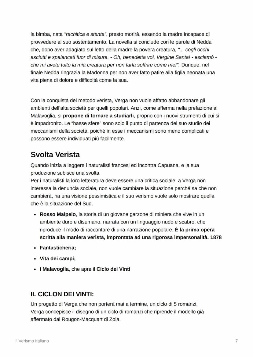 Il Verismo Italiano
E
Tags
Capuana Conseguenza unificazione Italia Giacinta
Verismo
Dopo l'unificazione politica dell'Italia (storia), emerg