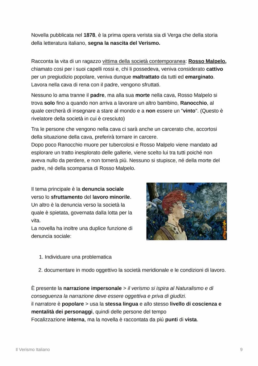 Il Verismo Italiano
E
Tags
Capuana Conseguenza unificazione Italia Giacinta
Verismo
Dopo l'unificazione politica dell'Italia (storia), emerg