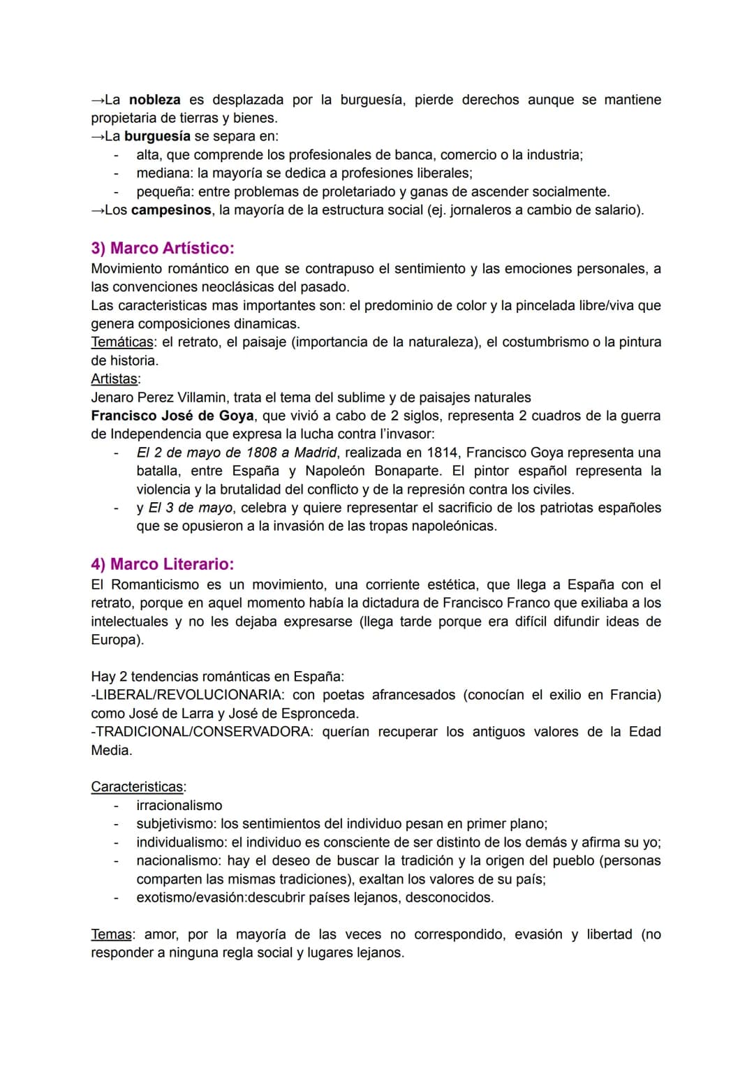 ROMANTICISMO - primera mitad del siglo XIX
1) Marco Histórico:
Para empezar podemos decir que la primera mitad del siglo XIX se caracteriza 