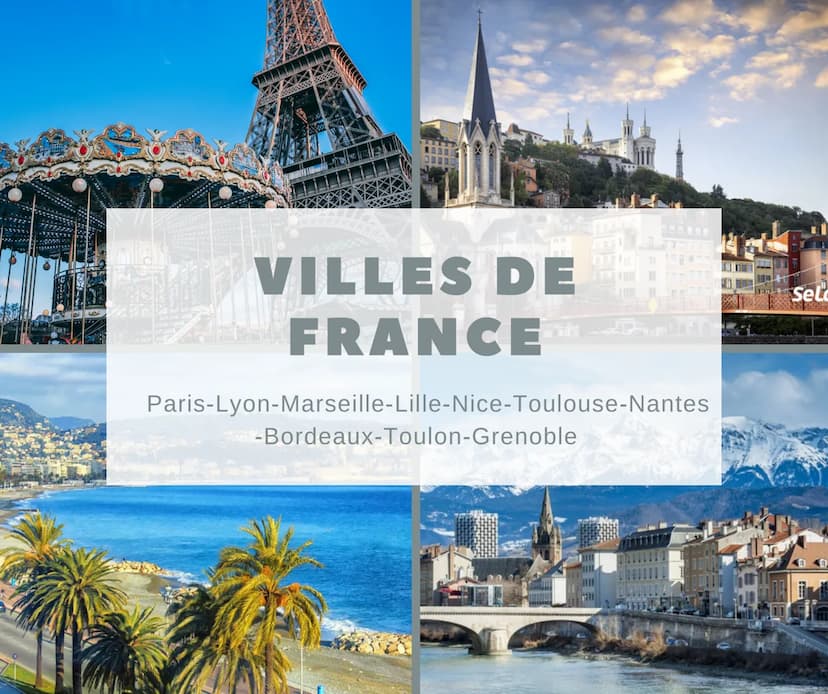 JILLLL
XXXXXX
((((((((
VILLES DE
FRANCE
Paris-Lyon-Marseille-Lille-Nice-Toulouse-Nantes
-Bordeaux-Toulon-Grenoble
||||
Selo PARIS
Paris est 