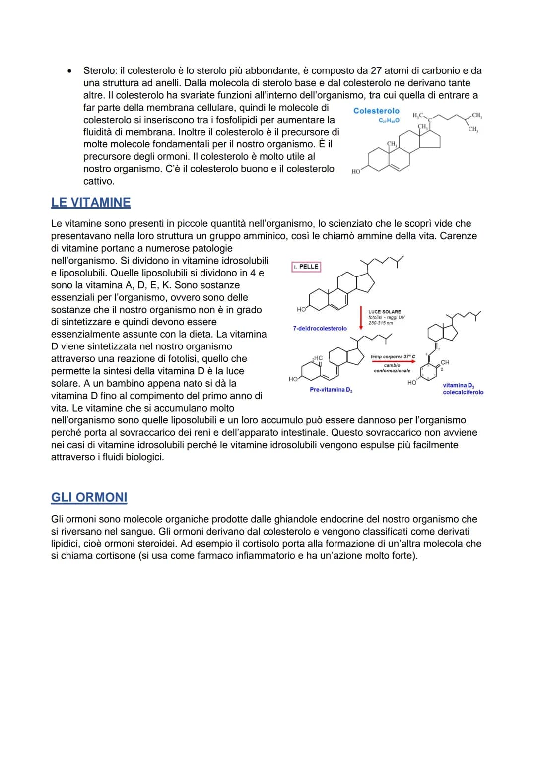 LIPIDI-
È un gruppo eterogeneo di sostanze, a livello molecolare sono molto diversi fra loro. Le loro
principali funzioni sono:
H₂C
H₂C
H₂C
