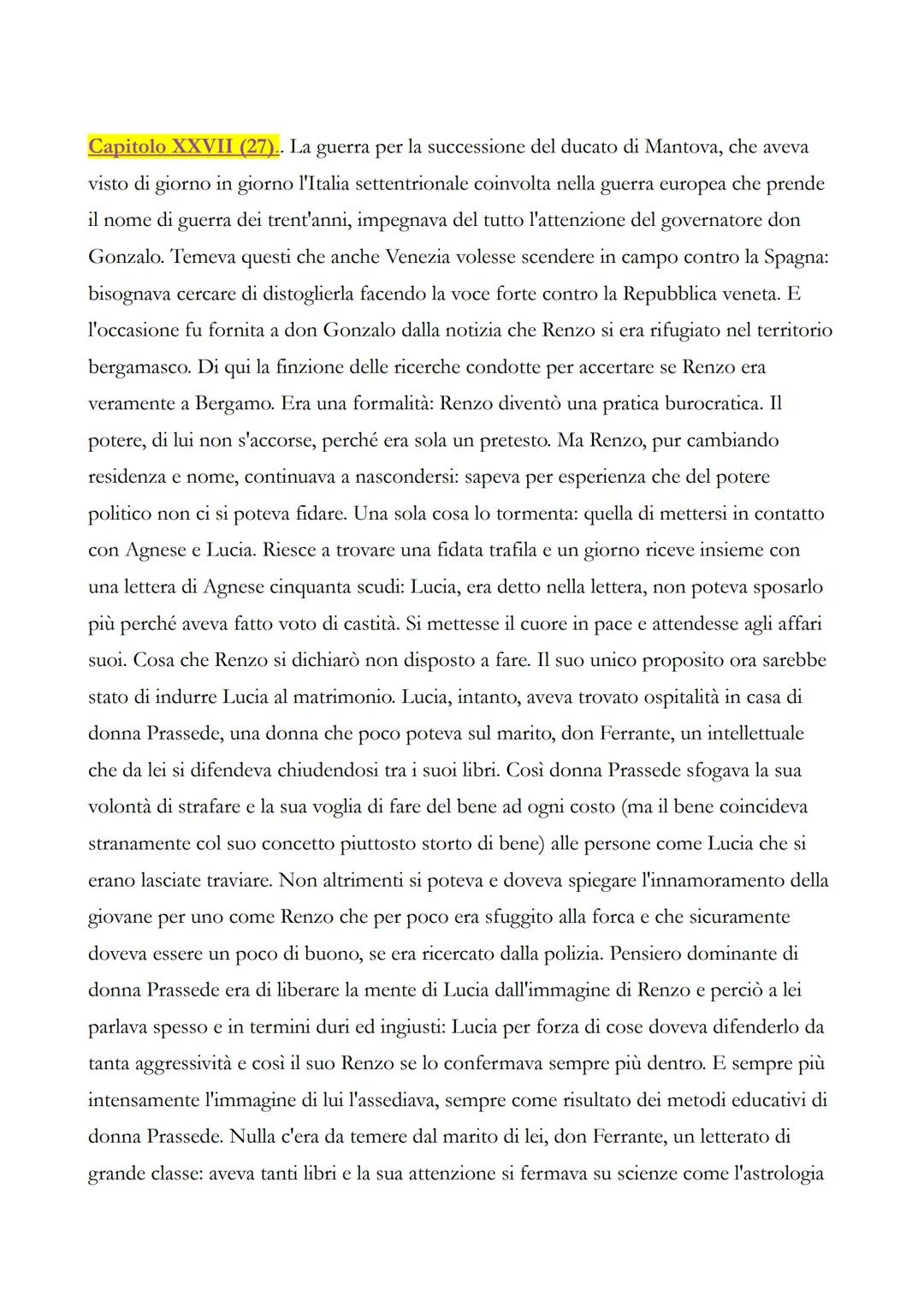 I PROMESSI SPOSI
(riassunti capitolo per capitolo)
Capitolo I (1). Una sera del mese di novembre 1628, su una stradina lungo la sponda
del l