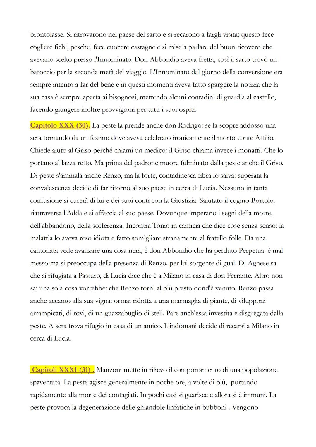 I PROMESSI SPOSI
(riassunti capitolo per capitolo)
Capitolo I (1). Una sera del mese di novembre 1628, su una stradina lungo la sponda
del l