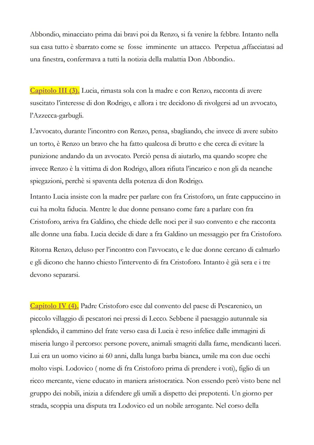 I PROMESSI SPOSI
(riassunti capitolo per capitolo)
Capitolo I (1). Una sera del mese di novembre 1628, su una stradina lungo la sponda
del l