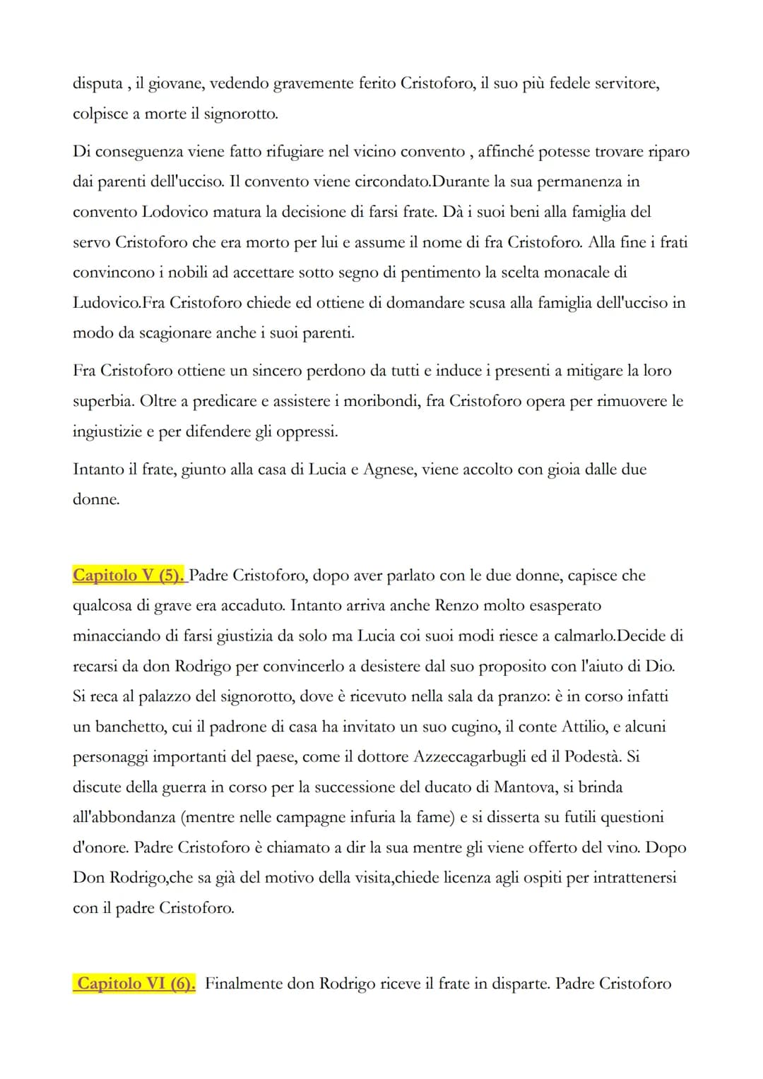 I PROMESSI SPOSI
(riassunti capitolo per capitolo)
Capitolo I (1). Una sera del mese di novembre 1628, su una stradina lungo la sponda
del l