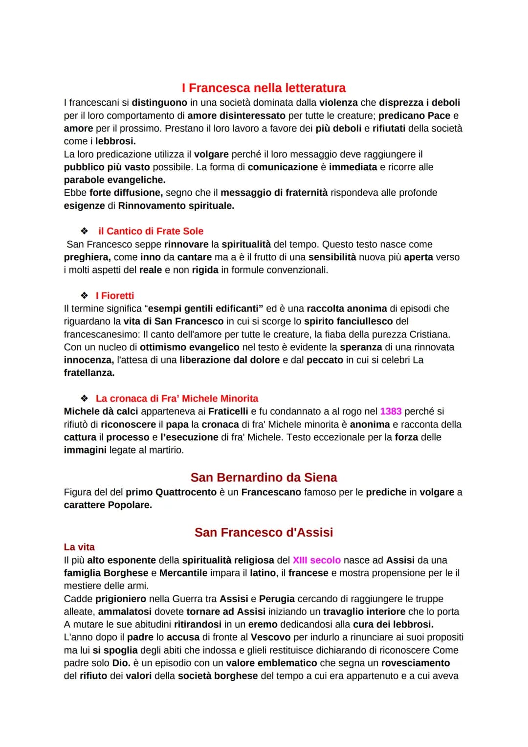 La letteratura religiosa nell'età comunale
La chiesa e il papato
Nel XIII secolo ci furono tante trasformazioni socio-economiche in Italia c
