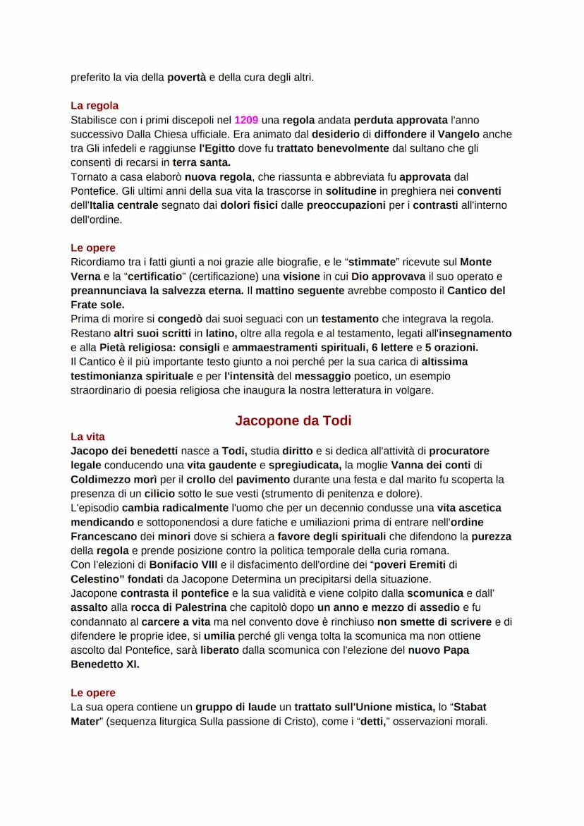 La letteratura religiosa nell'età comunale
La chiesa e il papato
Nel XIII secolo ci furono tante trasformazioni socio-economiche in Italia c