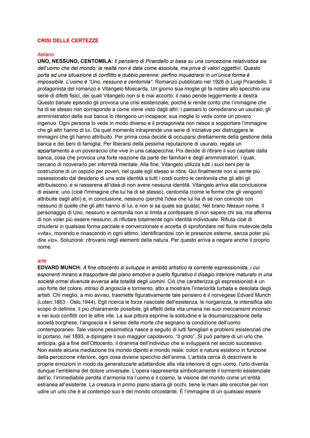 LA NATURA E L'IO
italiano
LA GINESTRA: Leopardi utilizza la metafora della ginestra per spiegare la condizione dell'uomo che
tenta di soprav