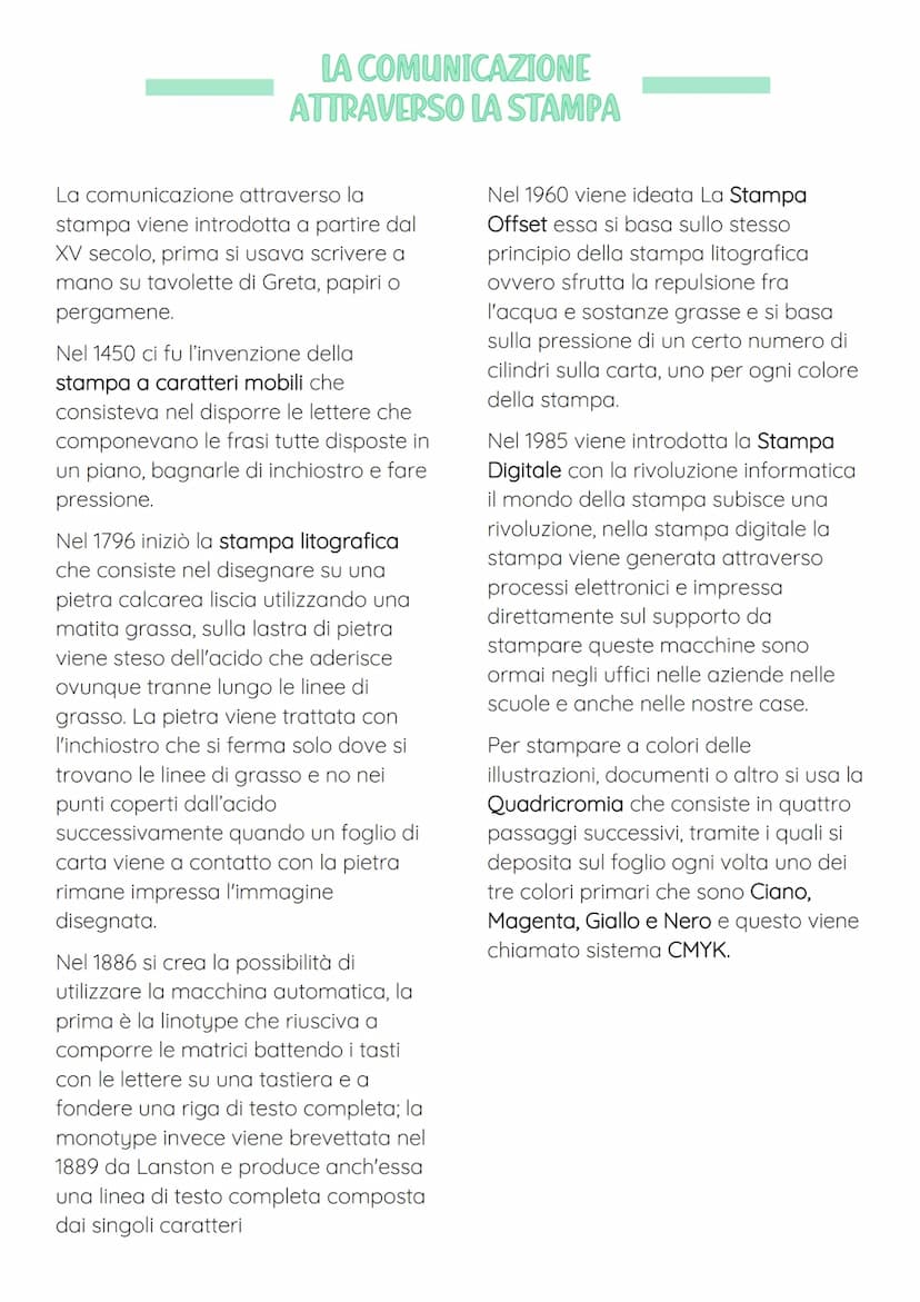 TECNOLOGIA - QUADRICROMIA
DELLA STAMPA
INTRODUZIONE
Ogni giorno noi comunichiamo in
diversi modi usando dei canali di
comunicazione che ci p