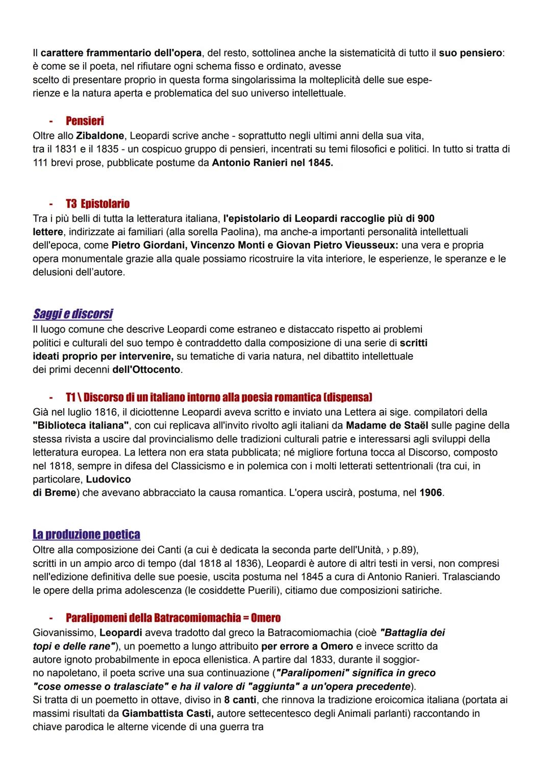LEOPARDI
INTRODUZIONE A LEOPARDI
Leopardi è una figura complessa sia come persona che come autore, complesso anche nel suo
pensiero e quindi