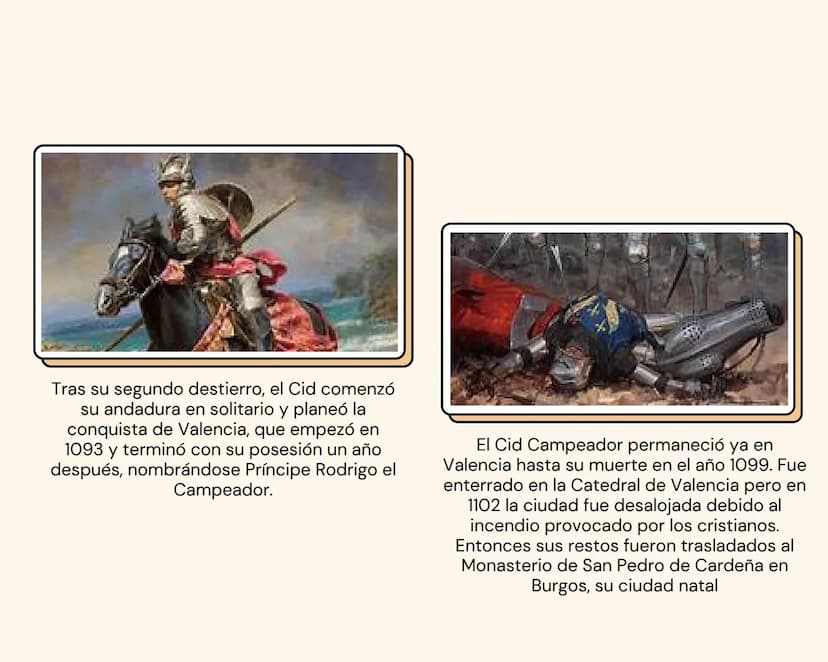 EL CID CAMPEADOR
es la primera obra narrativa extensa de la literatura española en lengua
romance. Fue compuesto en el 1200.
Entre el 1041 y