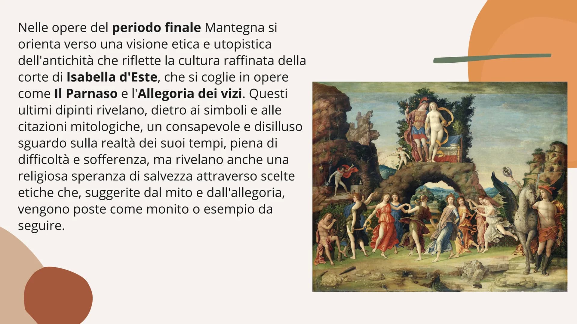 Andrea Mantegna
A cura di Messina Silvia
autoritratto di Andrea
Mantegna Stile
Lo stile di Andrea Mantegna si rivela con caratteri
già defin