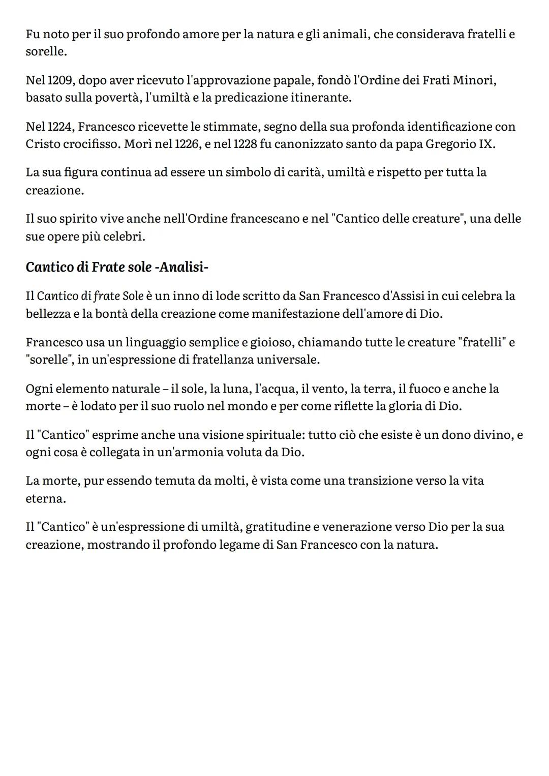 --- OCR Start ---
L'Età Comunale
In Italia
Con analisi de "Il cantico di Frate Sole"
La situazione Politica in Italia
Durante il Duecento e 