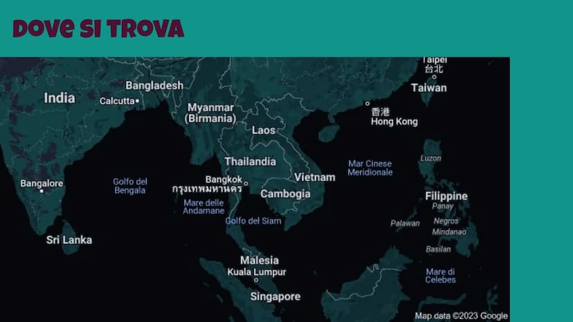 THAILANDIA TERRITORIO
-SITUATA IN GRAN PARTE NELLA PENISOLA INDOCinese e MALESE
-SI AFFACCIA SUL: -GOLFO DEL SIAM
-MAR DELLE ANDAMANe
-IL TE