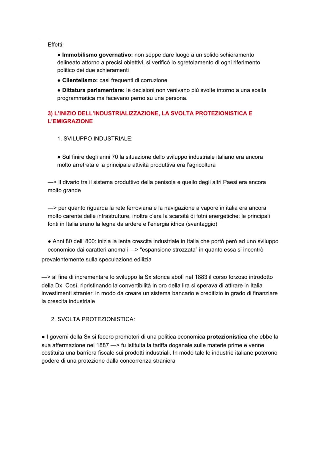 # DALLA SINISTRA STORICA ALLA CRISI DI FINE SECOLO

1) La Sinistra storica al potere: il programma politico sociale

1875-la Destra storica 
