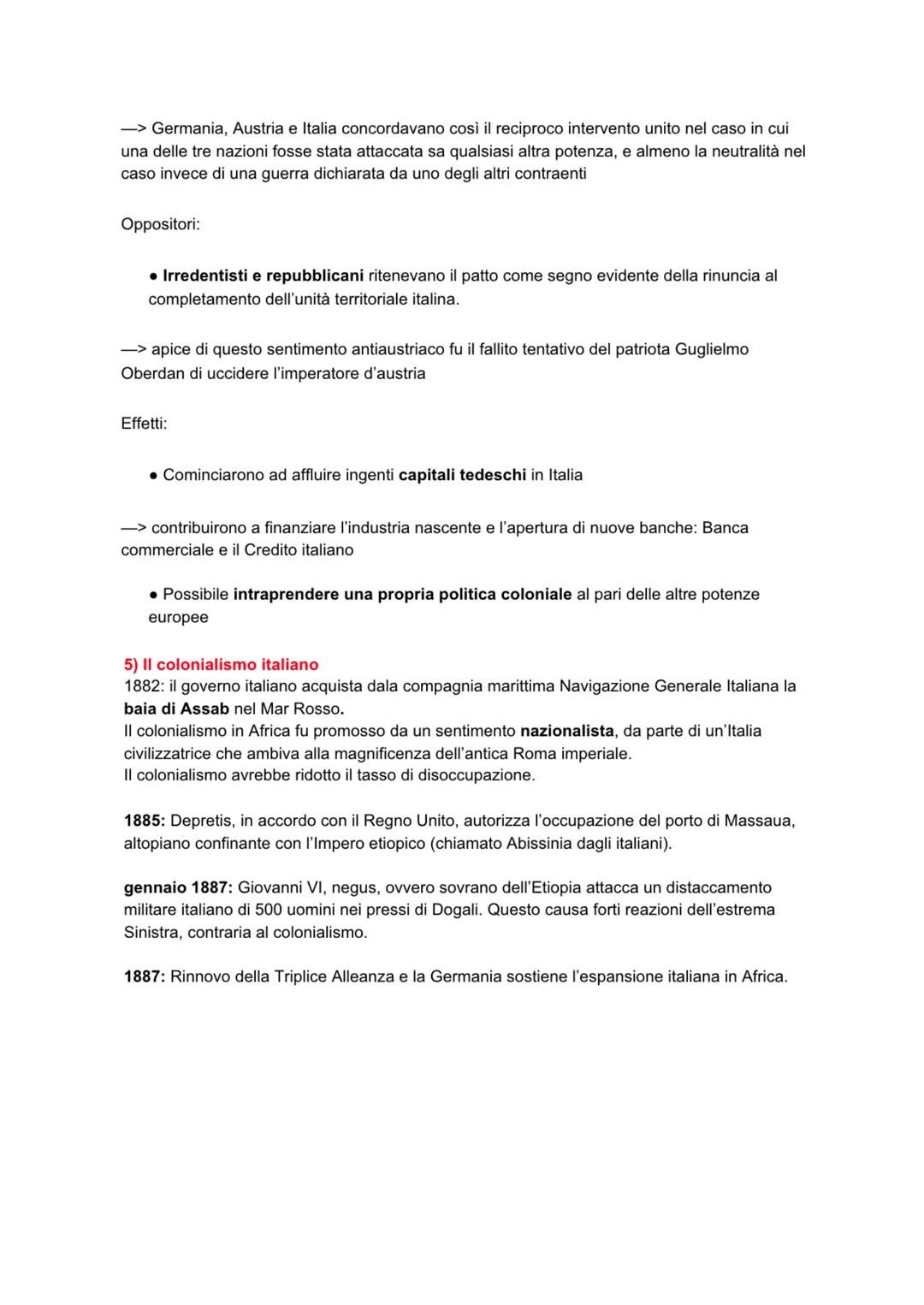 # DALLA SINISTRA STORICA ALLA CRISI DI FINE SECOLO

1) La Sinistra storica al potere: il programma politico sociale

1875-la Destra storica 
