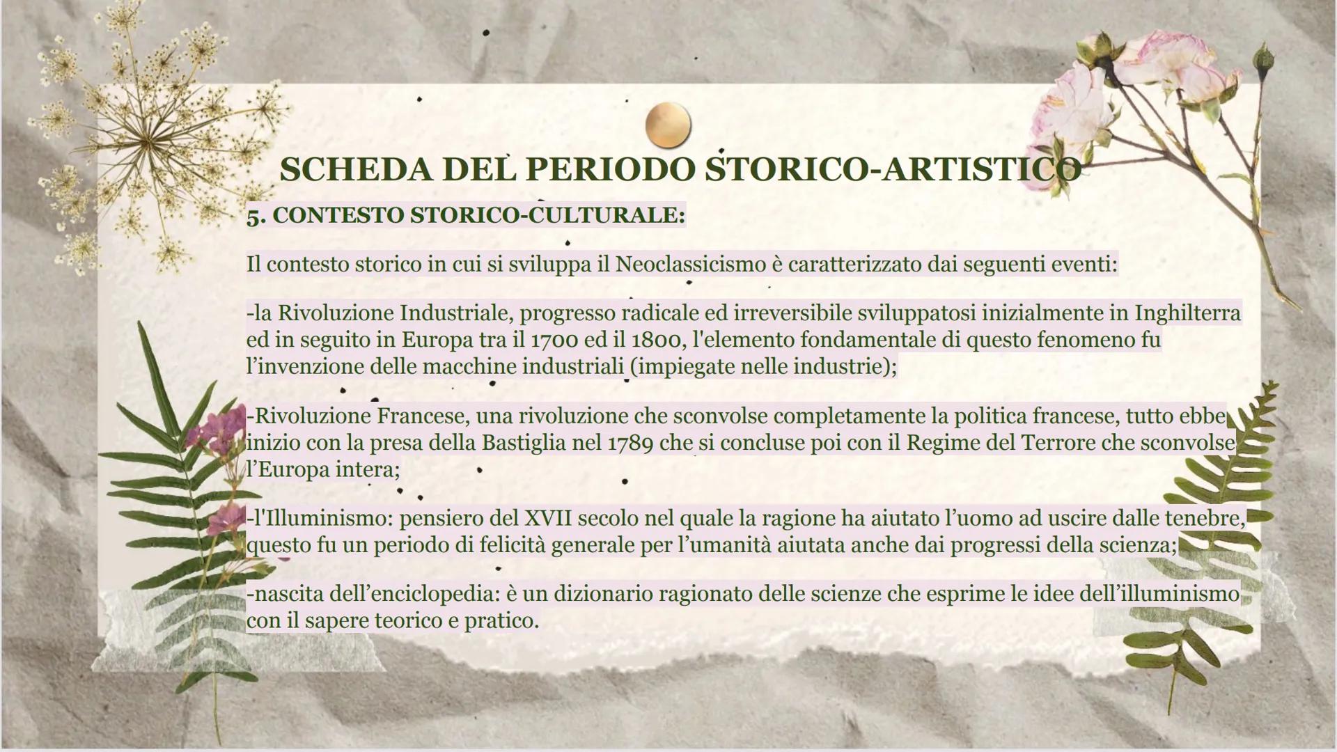 IL NEOCLASSICISMO
. &
(1750-1800)
AMORE E PSICHE
CANOVA ANTONIO (1787-1793)
Me SCHEDA DEL PERIODO STORICO-ARTISTICO
1. NOME DEL PERIODO: Neo