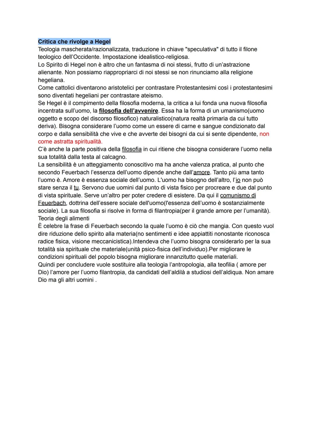 Destra hegeliana
Alla morte di Hegel 1831 gli allievi si distinguono tra vecchi e giovani hegeliani.
I vecchi si erano occupati della pubbli