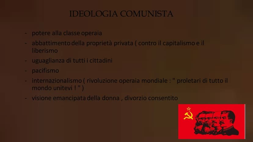 Ⓒ
S
TOTALITARISMO TOTALITARISMO
Il totalitarismo è un "sistema
politico autoritario in cui tutti i
poteri sono concentrati in un unico
parti