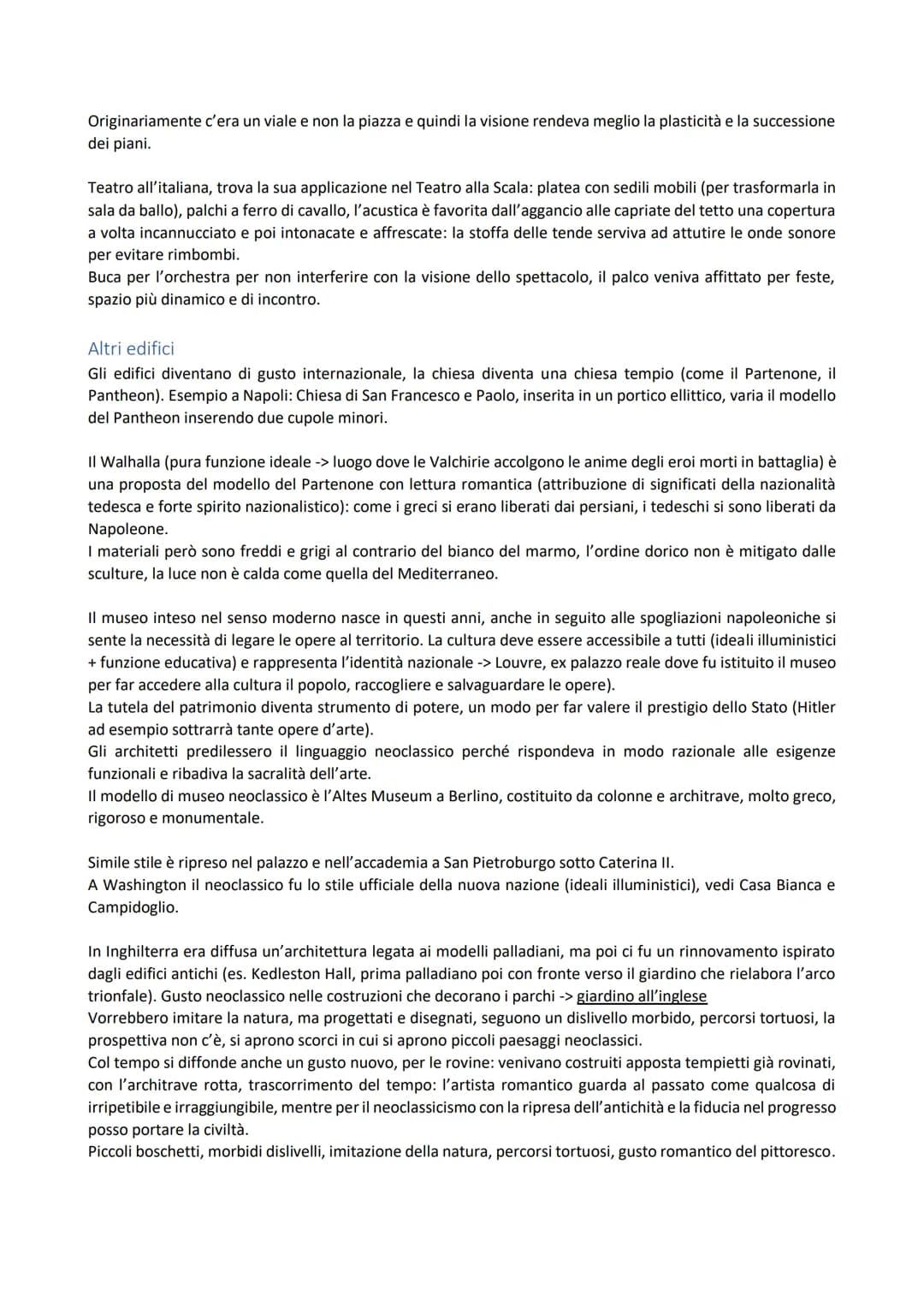 Architettura neoclassica
L'architettura classica rappresentava al meglio l'ordine e la funzionalità, bisognava tornare a quando gli edifici
