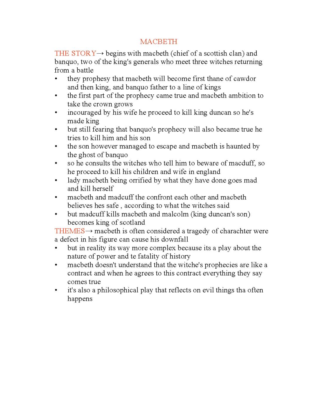 Macbeth Summary in English: Easy Guide with PDF and Act-by-Act Breakdown