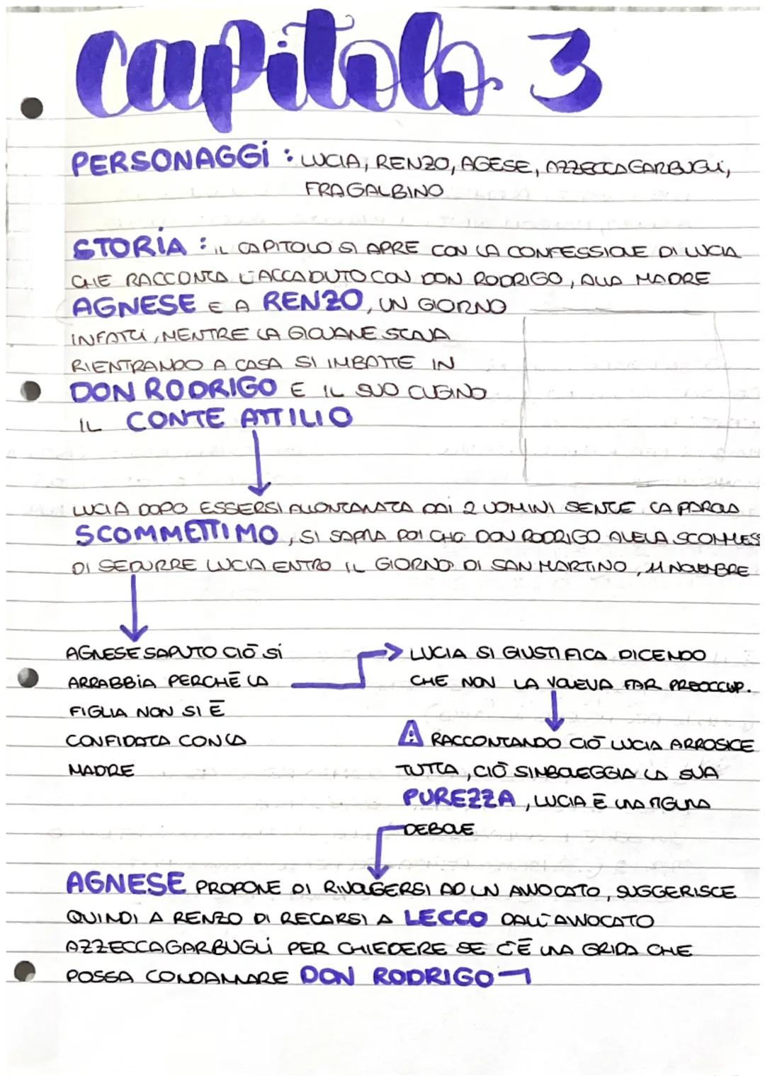 3 capitolo dei promessi sposi 